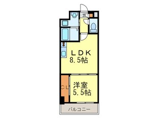 プランド－ル大橋の物件間取画像